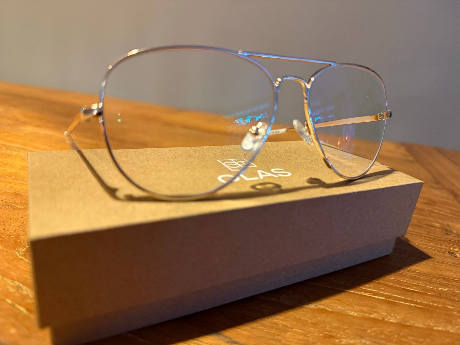 Glas leesbril Edda Gold +1 met Blue Light filter, Overige merken, Ophalen of Verzenden, Zo goed als nieuw, Leesbril