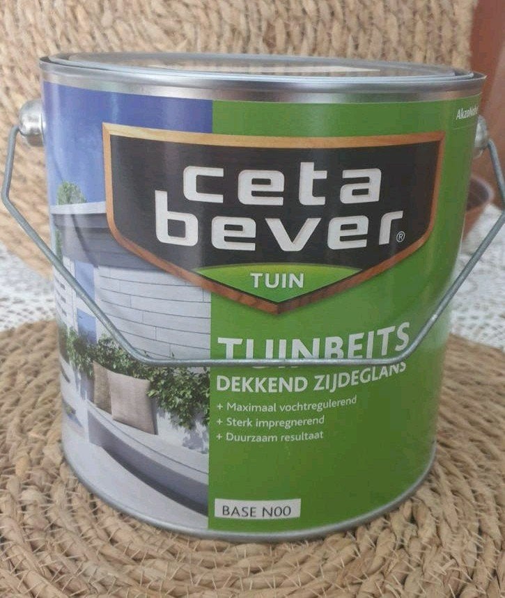 Ceta Bever TuinBeits  |  RAL 7043  |  2,5 ltr, Ophalen of Verzenden, Nieuw, Grijs, Beits