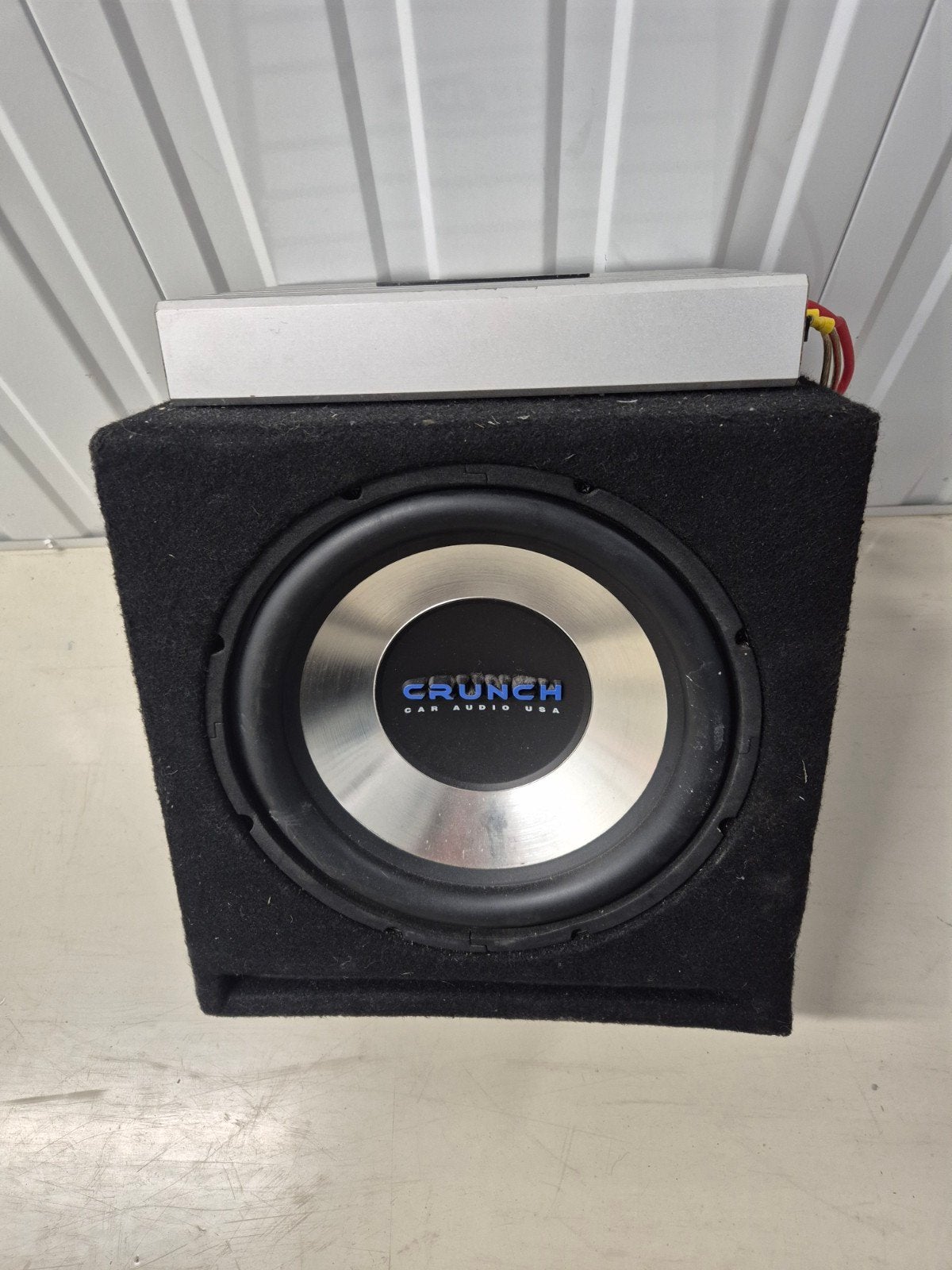 Caliber CA 470 Auto Versterker met Crunch Subwoofer, Ophalen of Verzenden