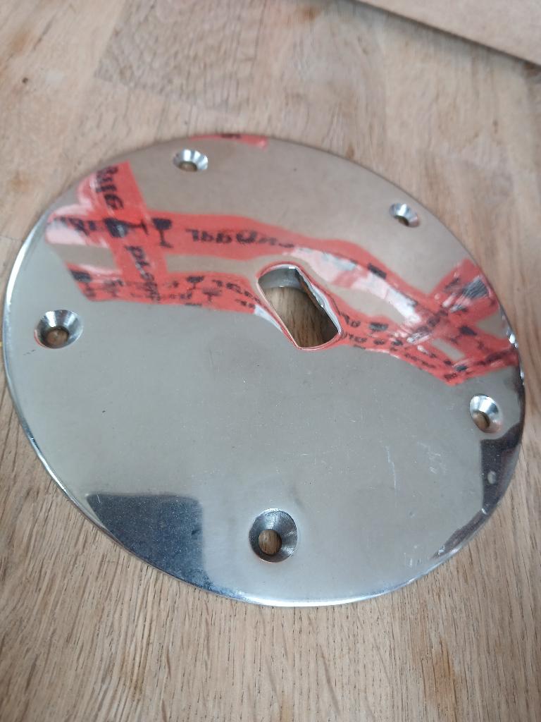 afdekplaat RVS 15cm HIEVER, Watersport en Boten, Ophalen of Verzenden, Nieuw, Overige typen