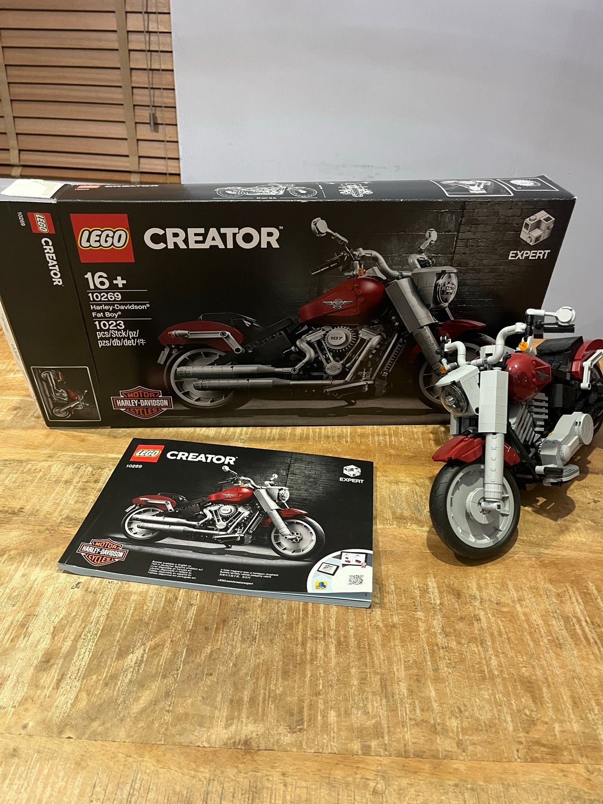 Lego Creator Expert Harley-Davidson Fat Boy 10269, Ophalen of Verzenden, Zo goed als nieuw