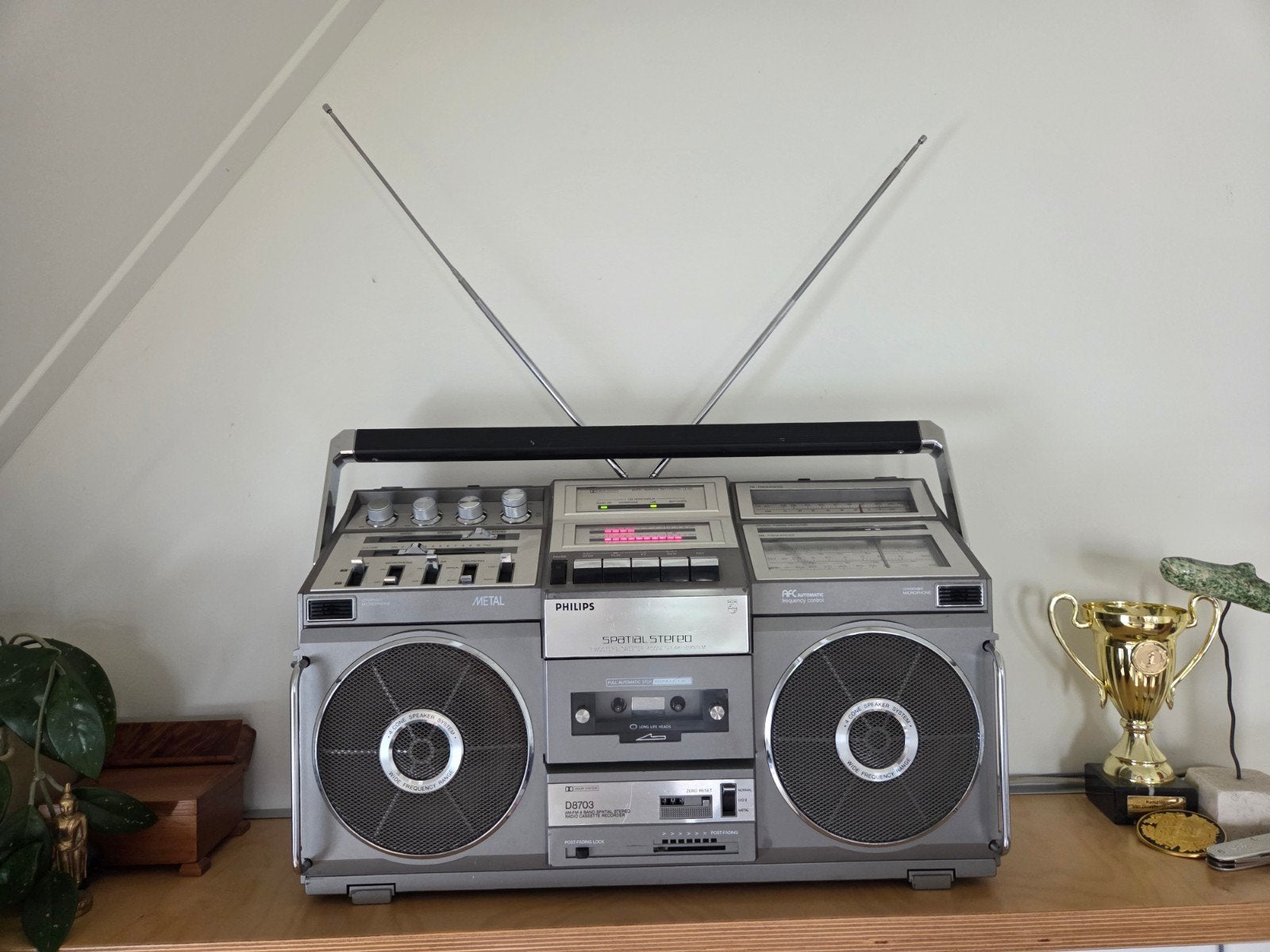 Philips Elephant Boombox D8714, Ophalen of Verzenden, Gebruikt, Radio, Met cd-speler