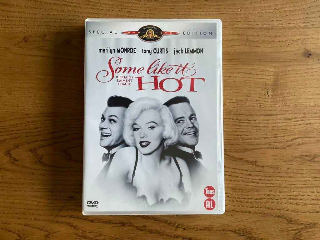 Some Like it Hot, Marilyn Monroe, Jack Lemon, Tony Curtis., Ophalen of Verzenden, Zo goed als nieuw, Komedie, Alle leeftijden