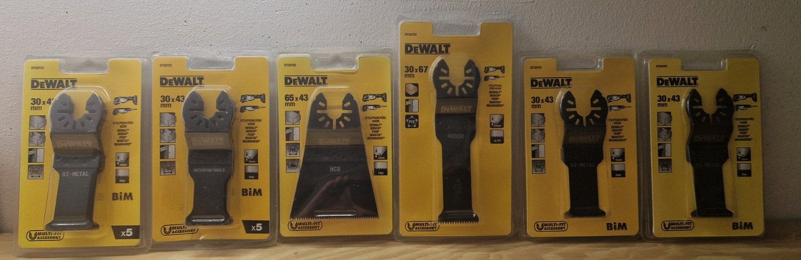 Dewalt zaagjes multitool fein zaag, Overige typen, Nieuw, Ophalen of Verzenden, 30 tot 70 mm