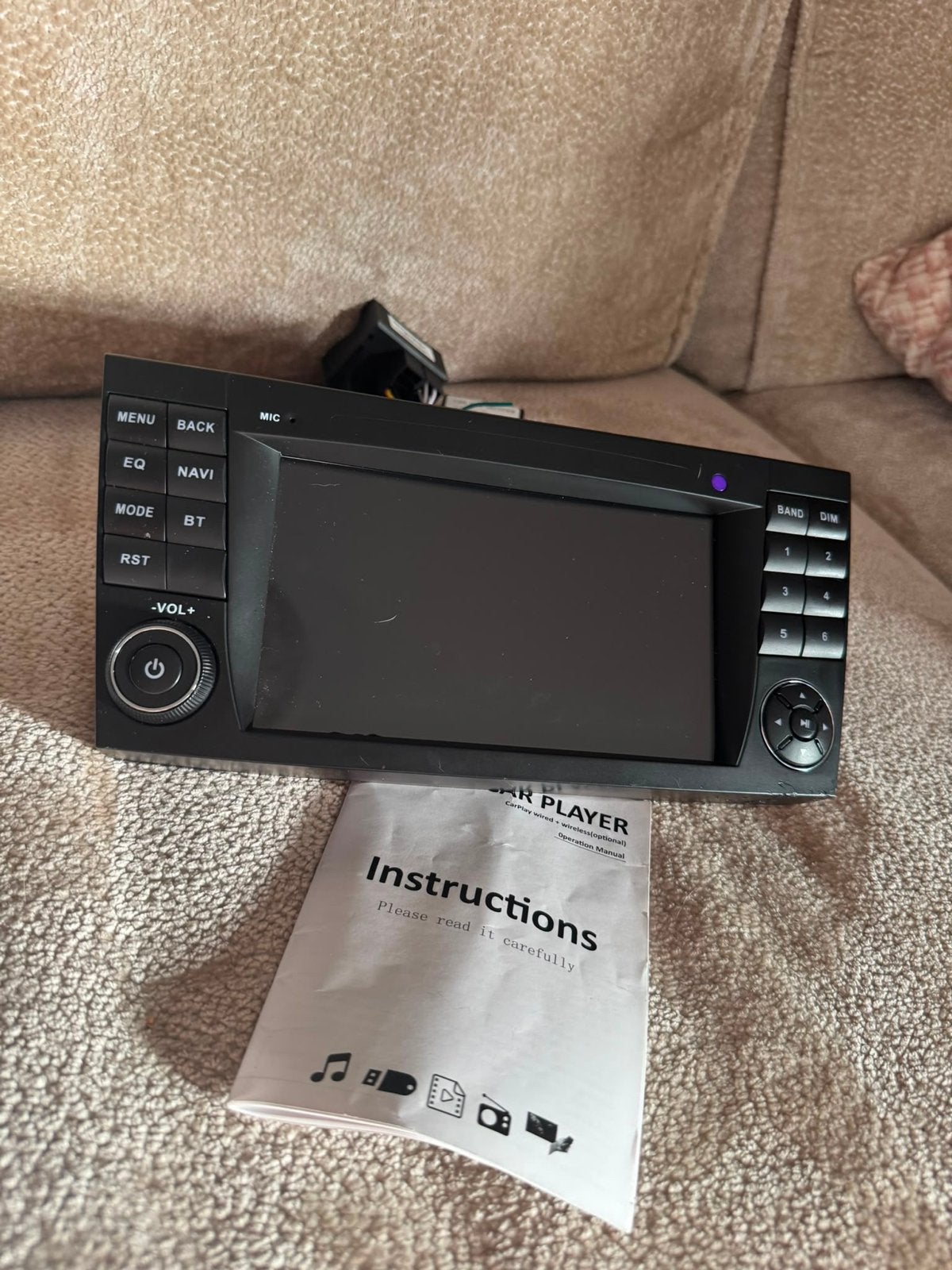 Touchscreen plug & play radio voor Mercedes modellen, Verzenden, Gebruikt