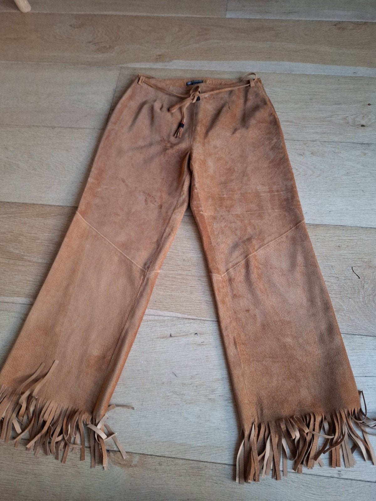 Bandolera Leren Broek met Franjes - Maat 38/40 (M), Kleding | Dames, Bandolera, Ophalen of Verzenden