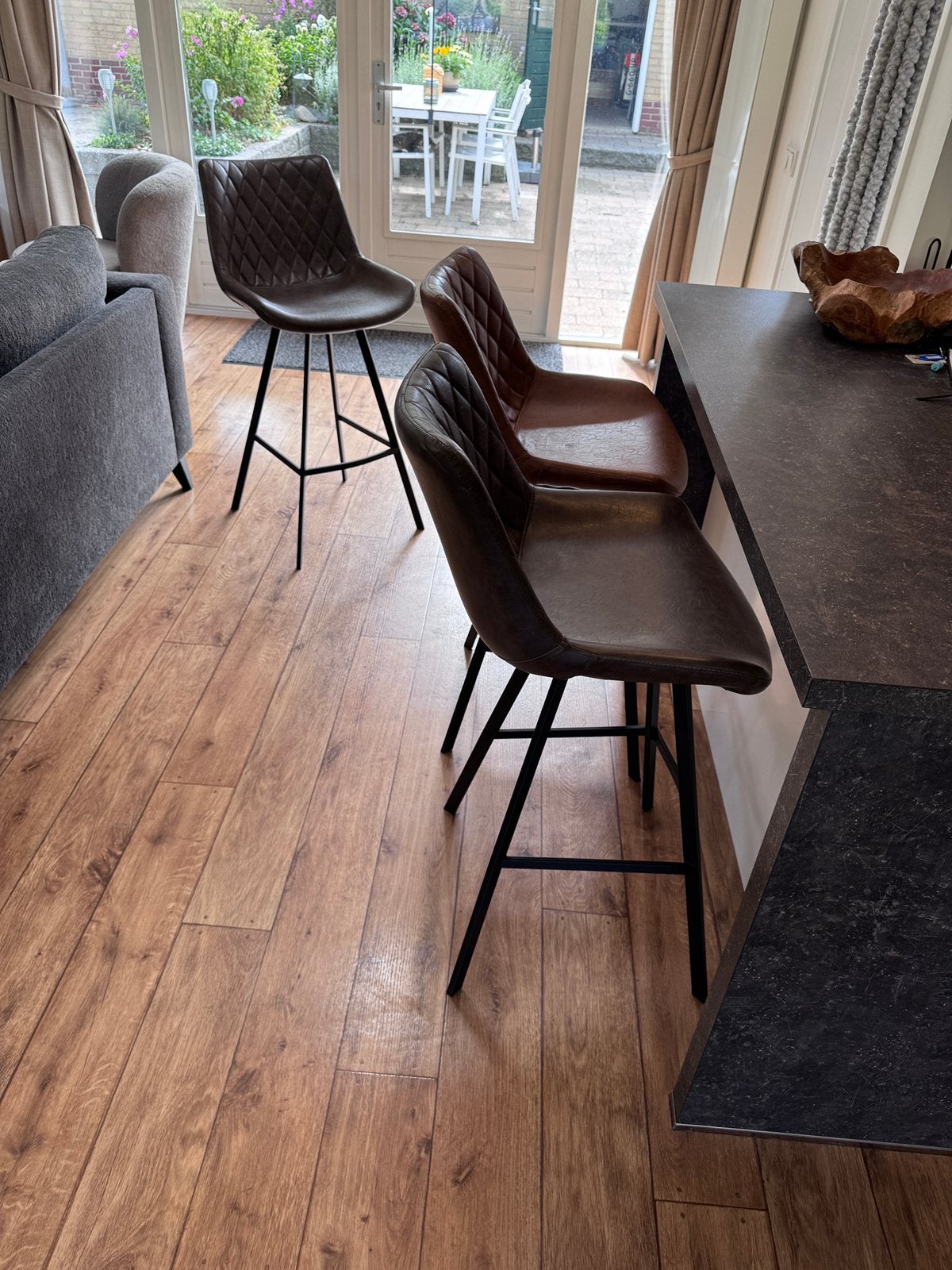 Barkrukken / barstoelen TE KOOP, 3 krukken, Ophalen, Gebruikt, 60 tot 90 cm