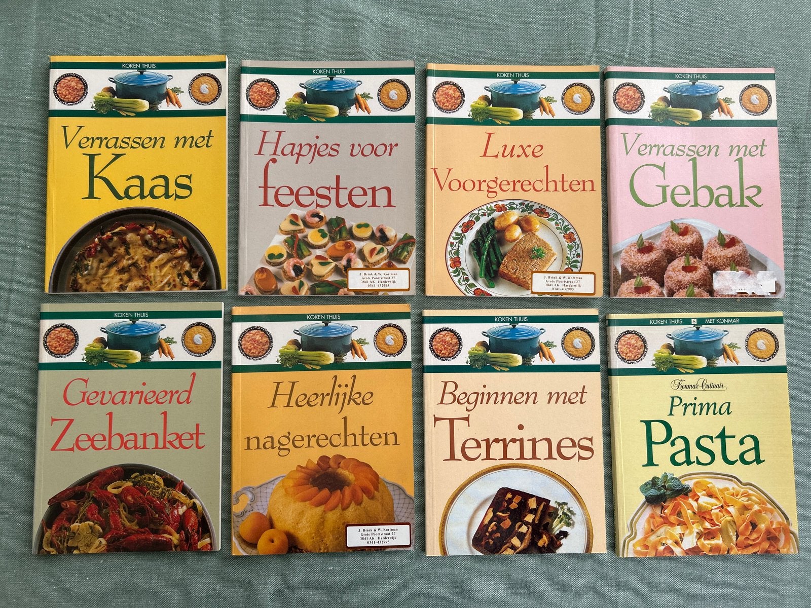 Koken Thuis Kookboeken Collectie - 8 Delen, Hoofdgerechten, Europa, Ophalen, Gelezen
