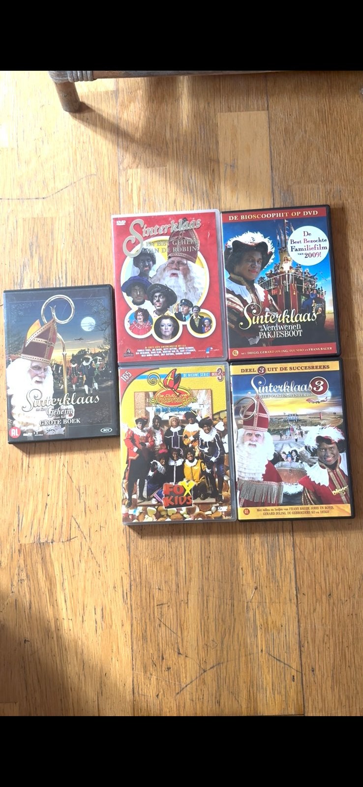 5x dvd de club van sinterklaas en zwarte piet, Alle leeftijden, Overige typen, Zo goed als nieuw, Ophalen of Verzenden
