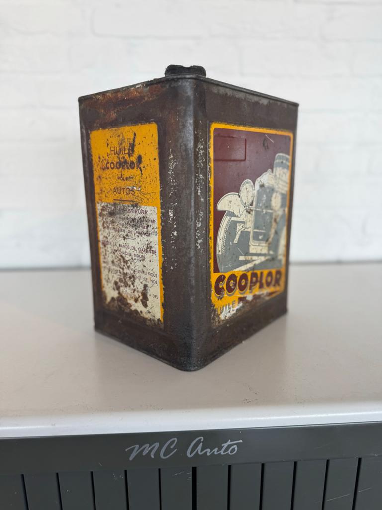 Vintage COOPLOR Olieblik - Authentiek Garage Decor, Ophalen of Verzenden