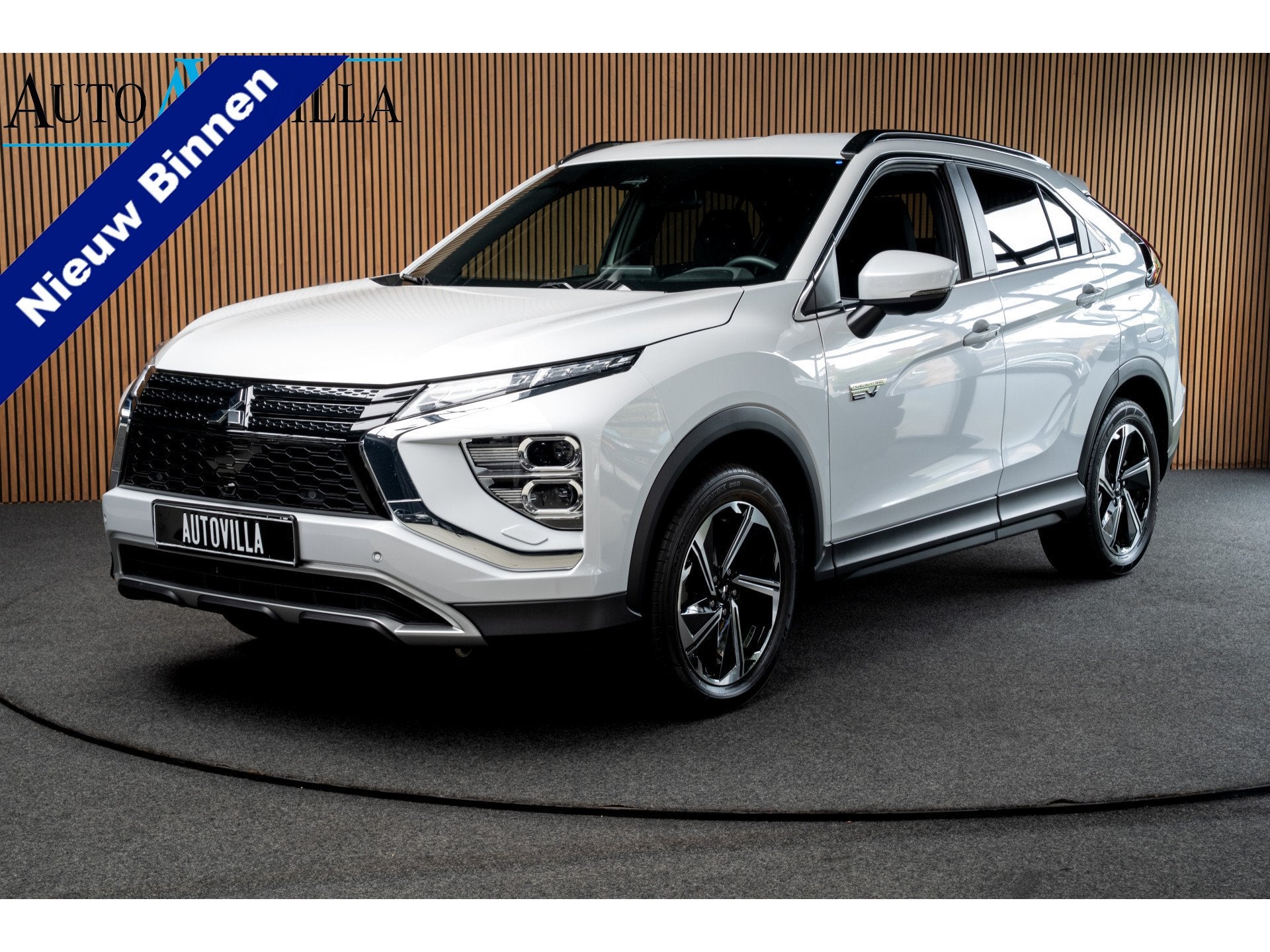 Mitsubishi Eclipse Cross 2.4 PHEV HUD Leder ACC Navi 360 °, Auto's, Automaat, 4 cilinders, Wit, Bedrijf