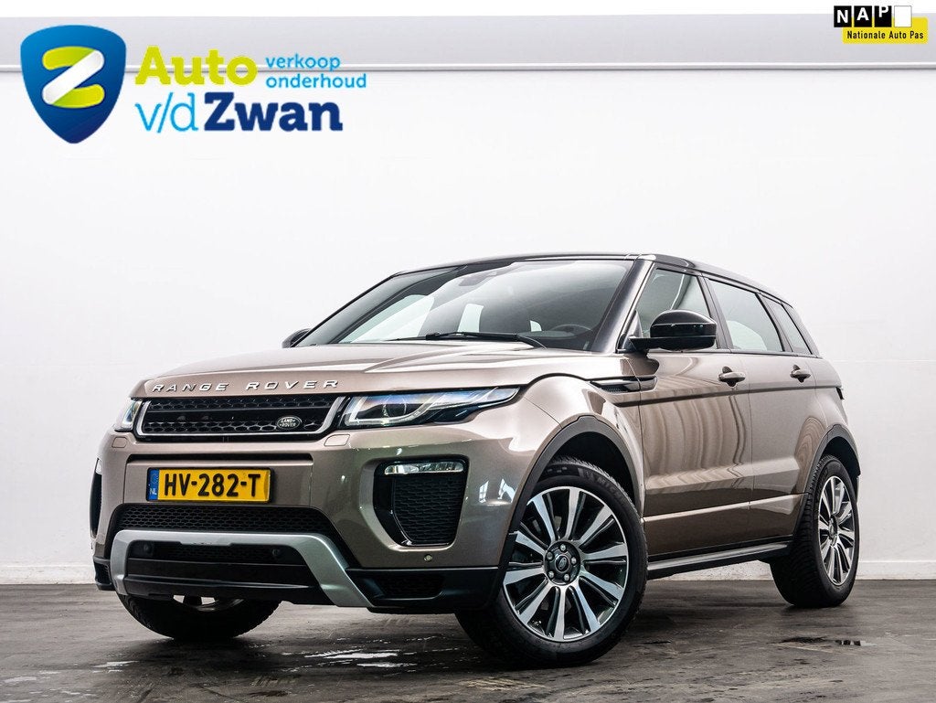 Land Rover Range Rover Evoque 2.0 Si4 HSE Dynamic Pano/Leer, Auto's, Land Rover, 4 cilinders, Bruin, Bedrijf, Vierwielaandrijving