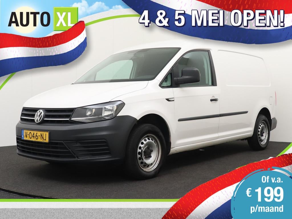 Volkswagen Caddy 2.0 TDI 102 PK Aut. L2H1 Maxi EURO6 Parkass, Stof, Gebruikt, Startonderbreker, Volkswagen