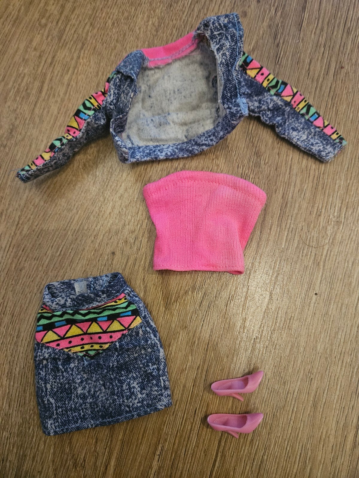 Vintage kledingset voor Barbie, Ophalen of Verzenden, Gebruikt, Kleertjes