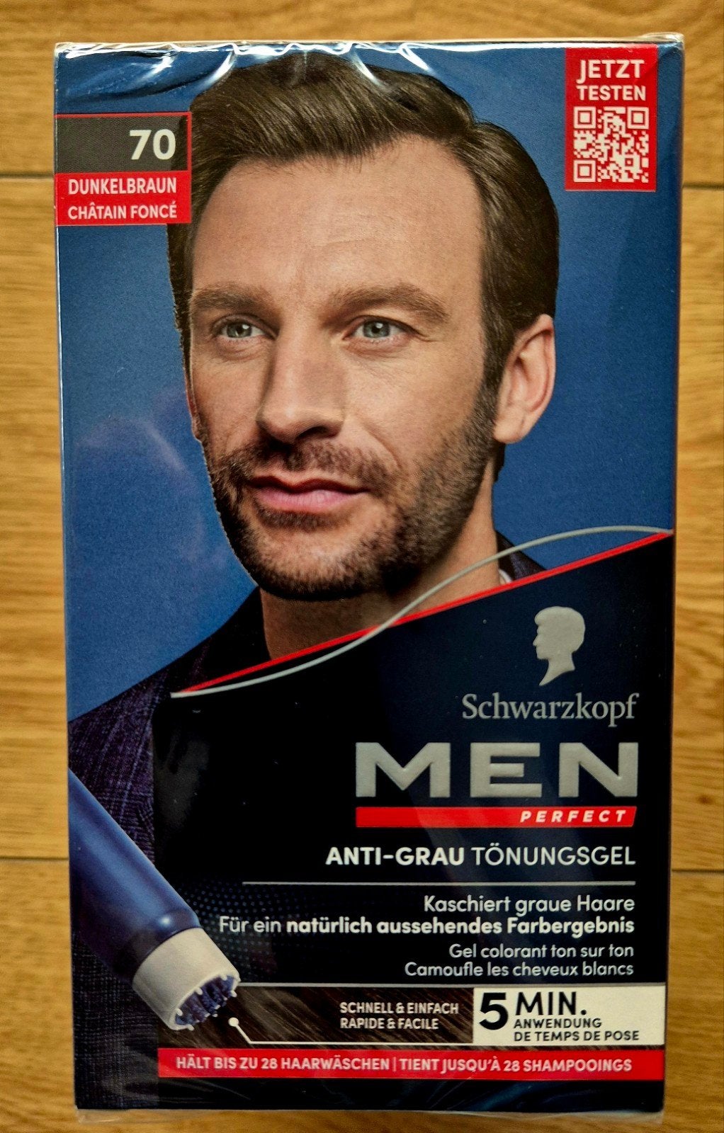 Schwarzkopf MEN Perfect Anti-Grau Töningsgel Donkerbruin, Sieraden, Tassen en Uiterlijk, Ophalen, Nieuw, Overige typen