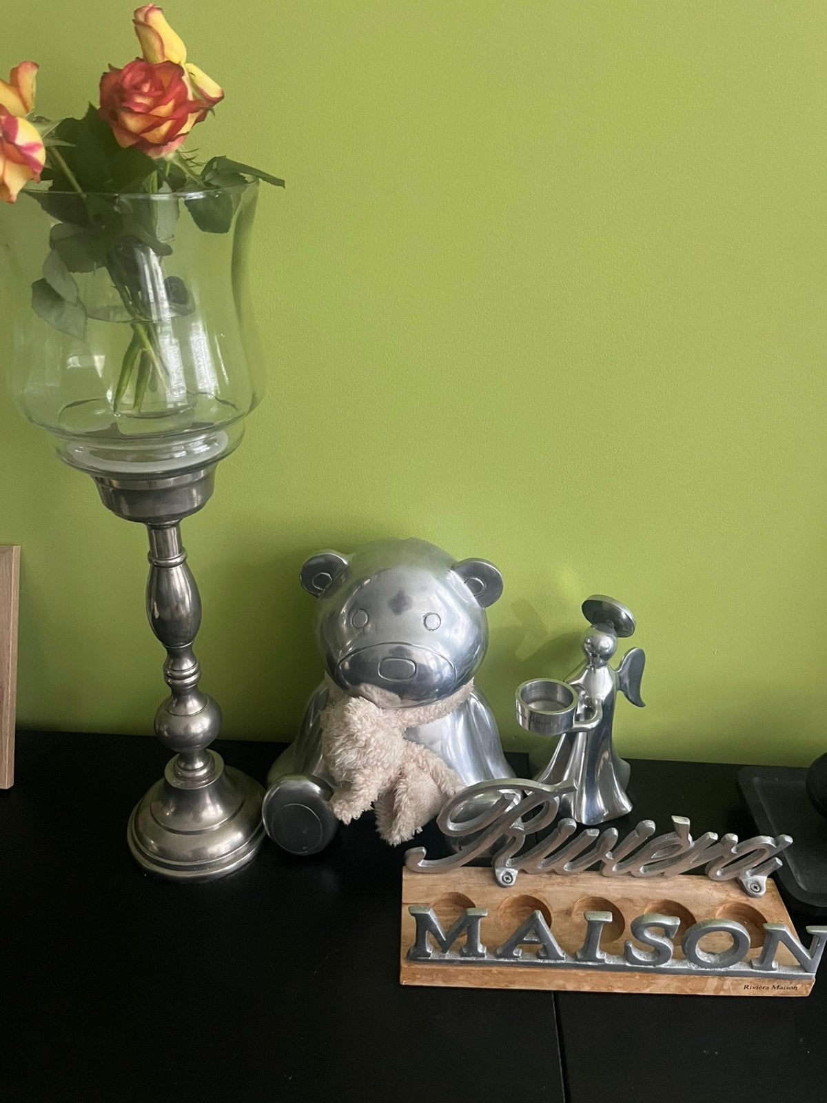 Riviera Maison RM set 4 stuks in 1 koop, Ophalen, Gebruikt, Zilver, Metaal