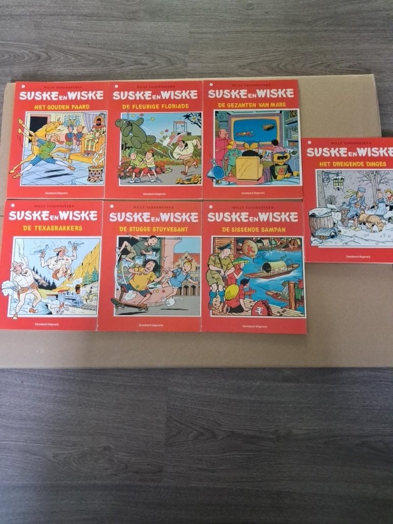 Suske en Wiske – 7 reclamealbums van Shell, Meerdere stripboeken, Ophalen of Verzenden, Gelezen, Willy Vandersteen