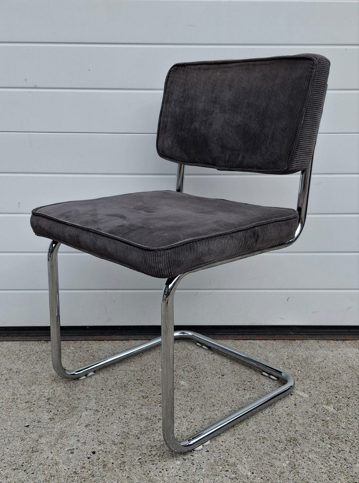 Nog 1 x ribstoel rib stoel buisframe eetkamerstoel bruin, Huis en Inrichting, Stoelen, Ophalen of Verzenden, Zo goed als nieuw