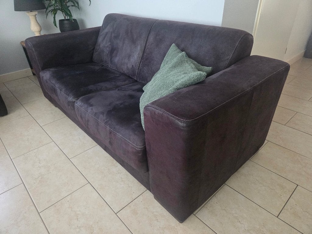 2x Bankstel +  2x fauteuil, Ophalen, Gebruikt, Tweepersoons, Rechte bank