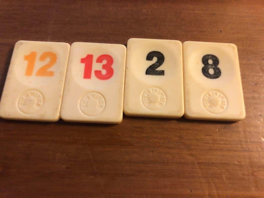Losse Rummikub original stenen. Maak je spel weer compleet, Een of twee spelers, Ophalen of Verzenden, Gebruikt, Goliath