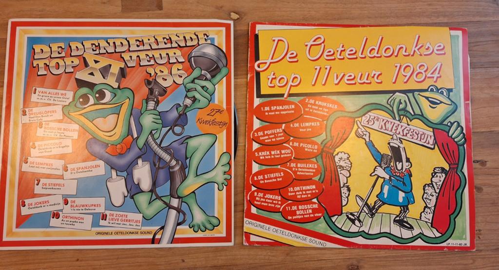 Oeteldonk carnaval kwekfestijn elpees elpee lp lp's 84 86, Ophalen of Verzenden, Gebruikt, 12 inch, Levenslied of Smartlap