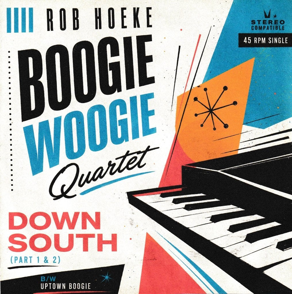 Rob Hoeke Boogie Woogie Quartet - Down South, Ophalen of Verzenden, Gebruikt, 7 inch, Jazz en Blues