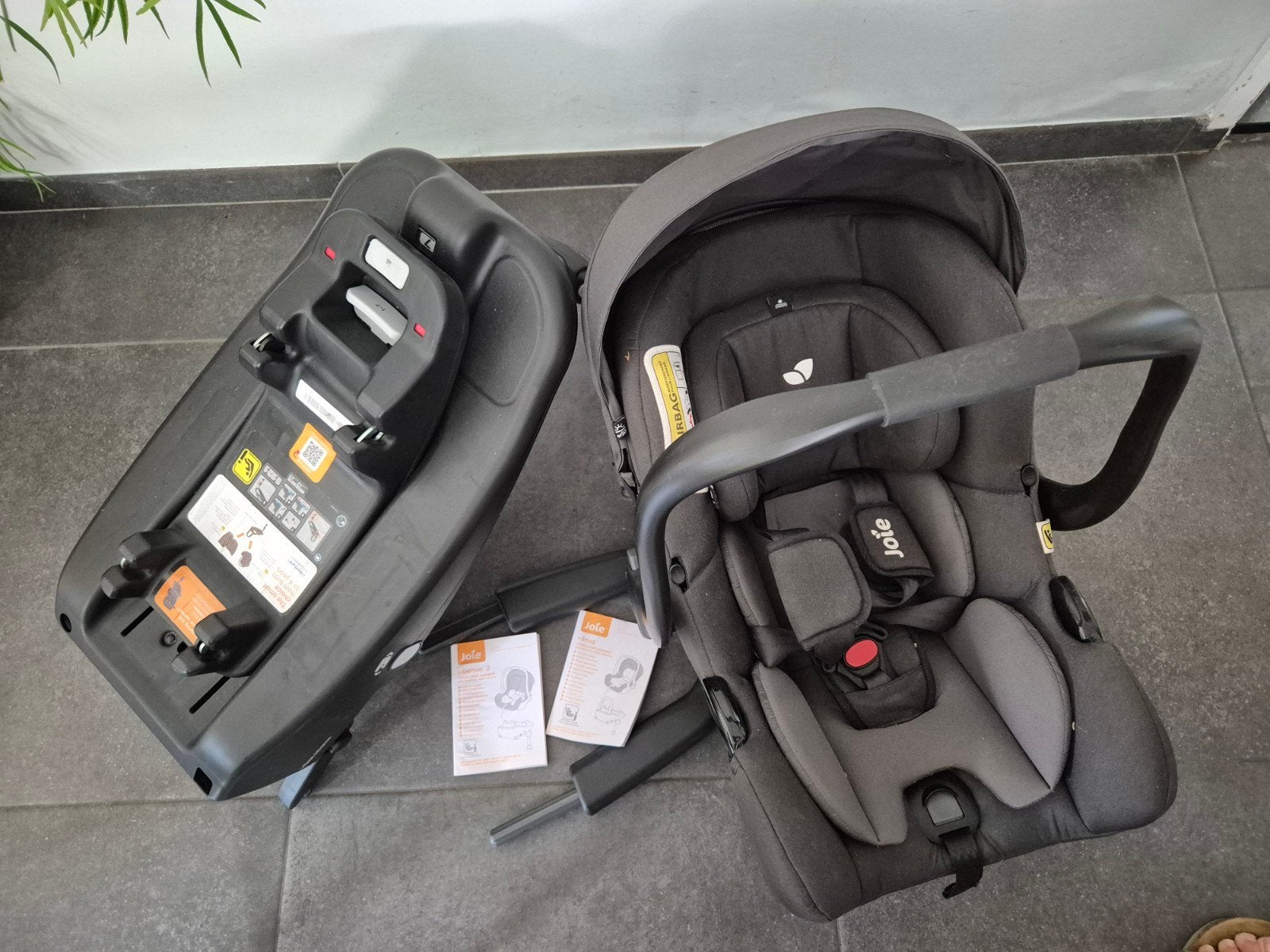 Joie i-Gemm 2 autostoel met i-Base, Gebruikt, Zijbescherming, Isofix, 0 t/m 13 kg