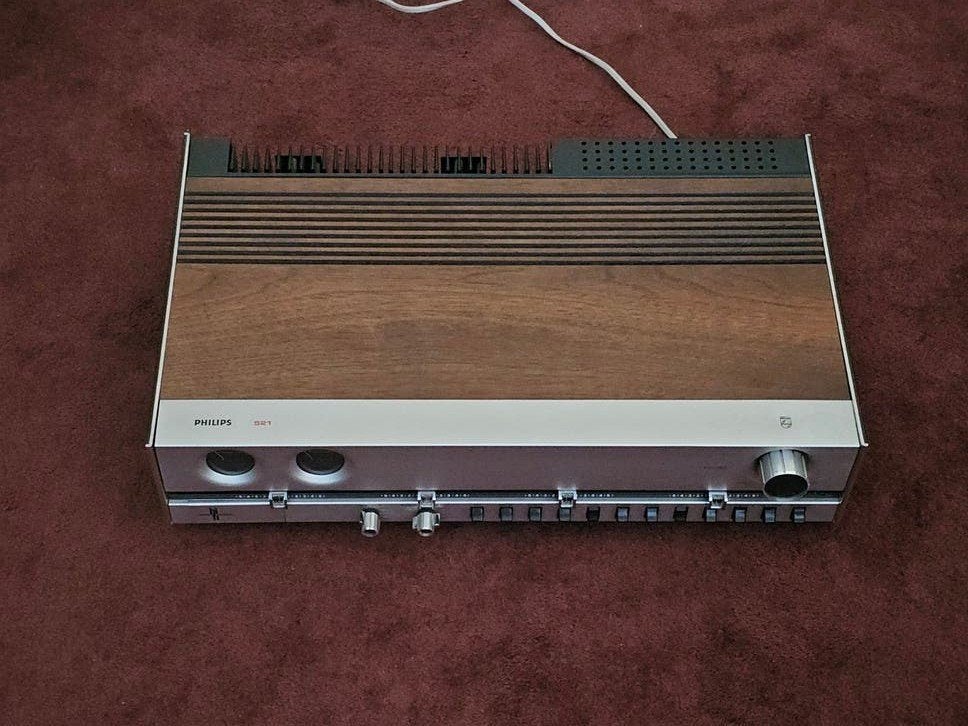 philips 521 versterker vintage 1972 i.z.g.st., Audio, Tv en Foto, Versterkers en Receivers, Overige merken, Ophalen of Verzenden