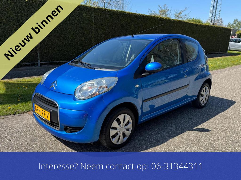 Nette Citroën C1 1.0 3-DRS 2010 Blauw Nieuwe Apk, Voorwielaandrijving, C1, 68 pk, Bedrijf