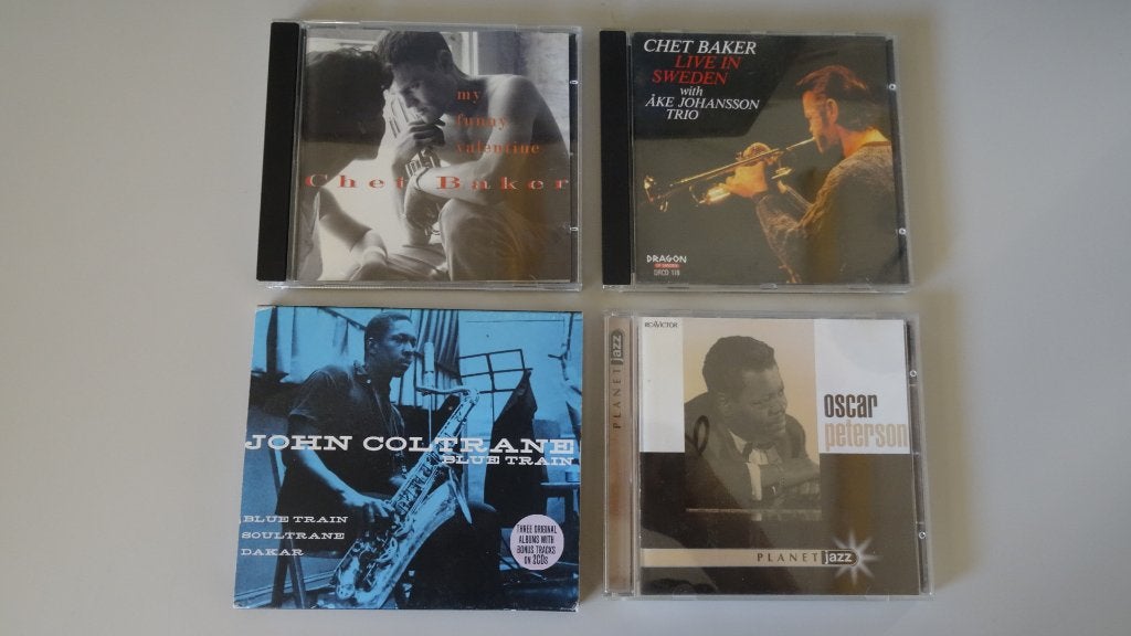 Jazz CD collectie: Chet Baker, John Coltrane, Oscar Peterson, Gebruikt, Inclusief boekje, Ophalen of Verzenden, Jazz