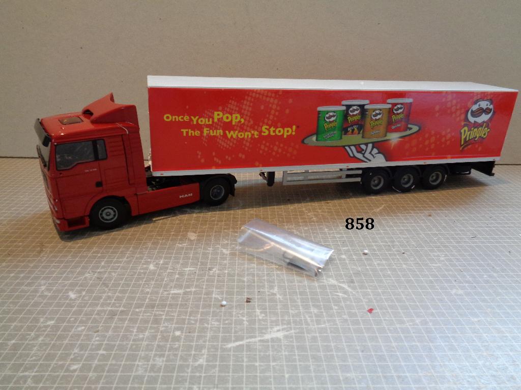 lion man tga met 3as trailer pringles, Verzenden, Nieuw, Bus of Vrachtwagen, Lion Toys