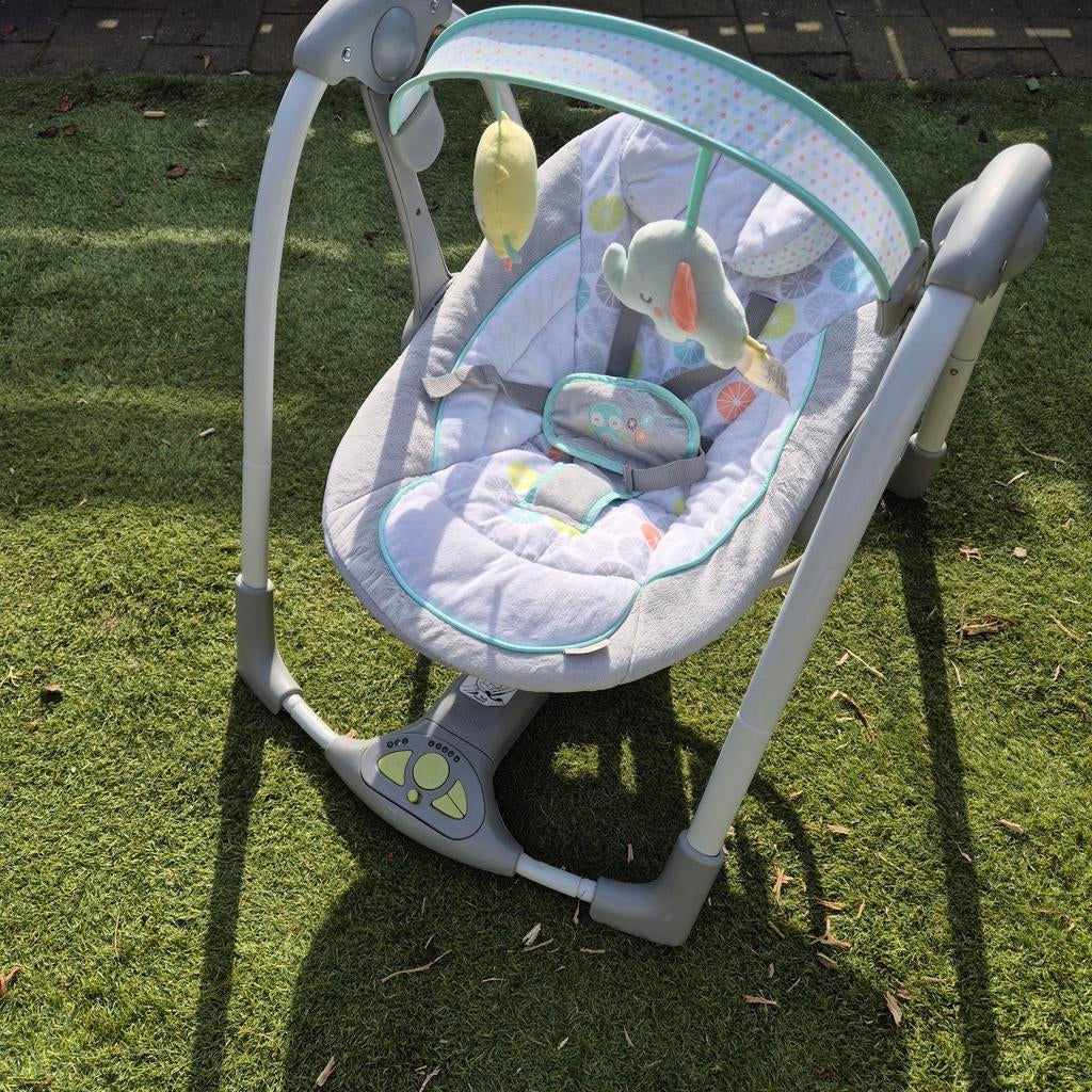 Ingenuity Kids II Baby Swing Knuffelschommel, Ophalen, Zo goed als nieuw, Overige typen, Met geluid