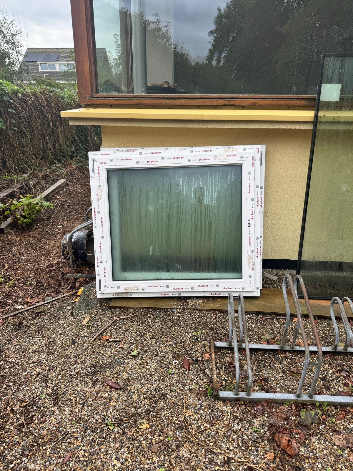1 kunststof kozijn met HR+++ glas en draai/kiep functie, Ophalen, Gevelraam of Ruit, Gebruikt, 80 tot 120 cm