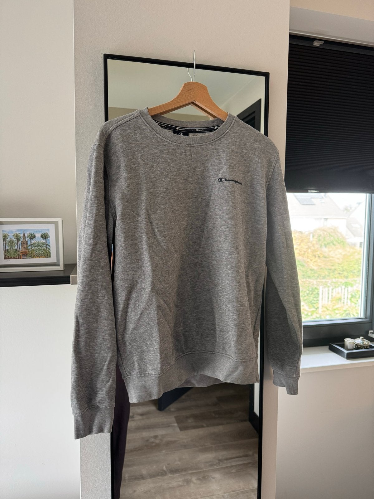 Champion sweater grijs - Maat S, Ophalen of Verzenden, Zo goed als nieuw, Maat 46 (S) of kleiner, Grijs