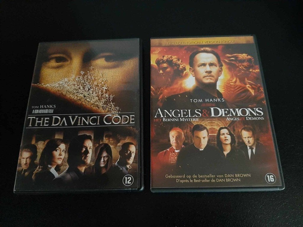 The Da Vinci code + Angels & Demons, Tom Hanks!, Vanaf 12 jaar, Ophalen of Verzenden, Gebruikt, Overige genres