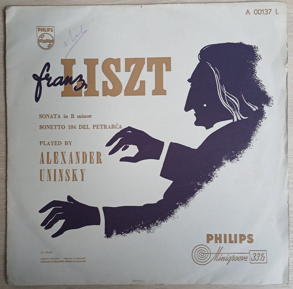 LP  – Franz Liszt, Alexander Uninsky, LP, Gebruikt, Overige componisten, Overige typen
