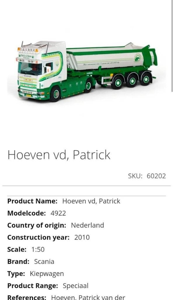 Tekno patrick vd hoeven, Hobby en Vrije tijd, Ophalen, Nieuw, Auto, Tekno