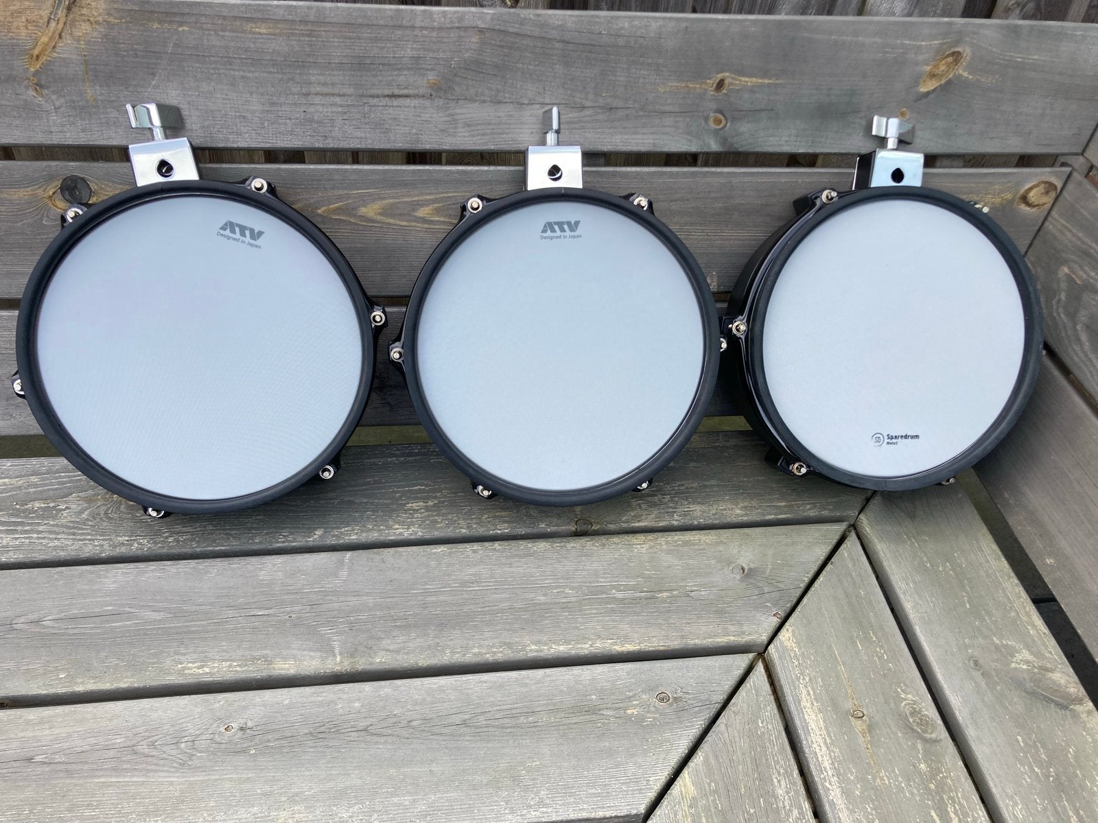 ATV drum & Thomann Millenium pads - 2x 12 inch, 3x 10 inch, Ophalen, Zo goed als nieuw, Overige merken, Elektronisch