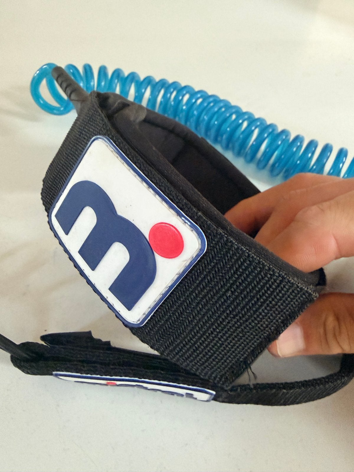 Mistral surfplank leash - Blauw spiraalkoord, Ophalen of Verzenden, Zo goed als nieuw, Overige typen, Met koord