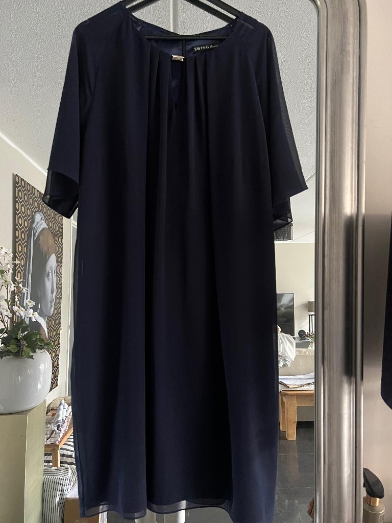 Nieuwe mooie chique jurk Swing mt 50, Blauw, Jurk, Nieuw, Ophalen of Verzenden