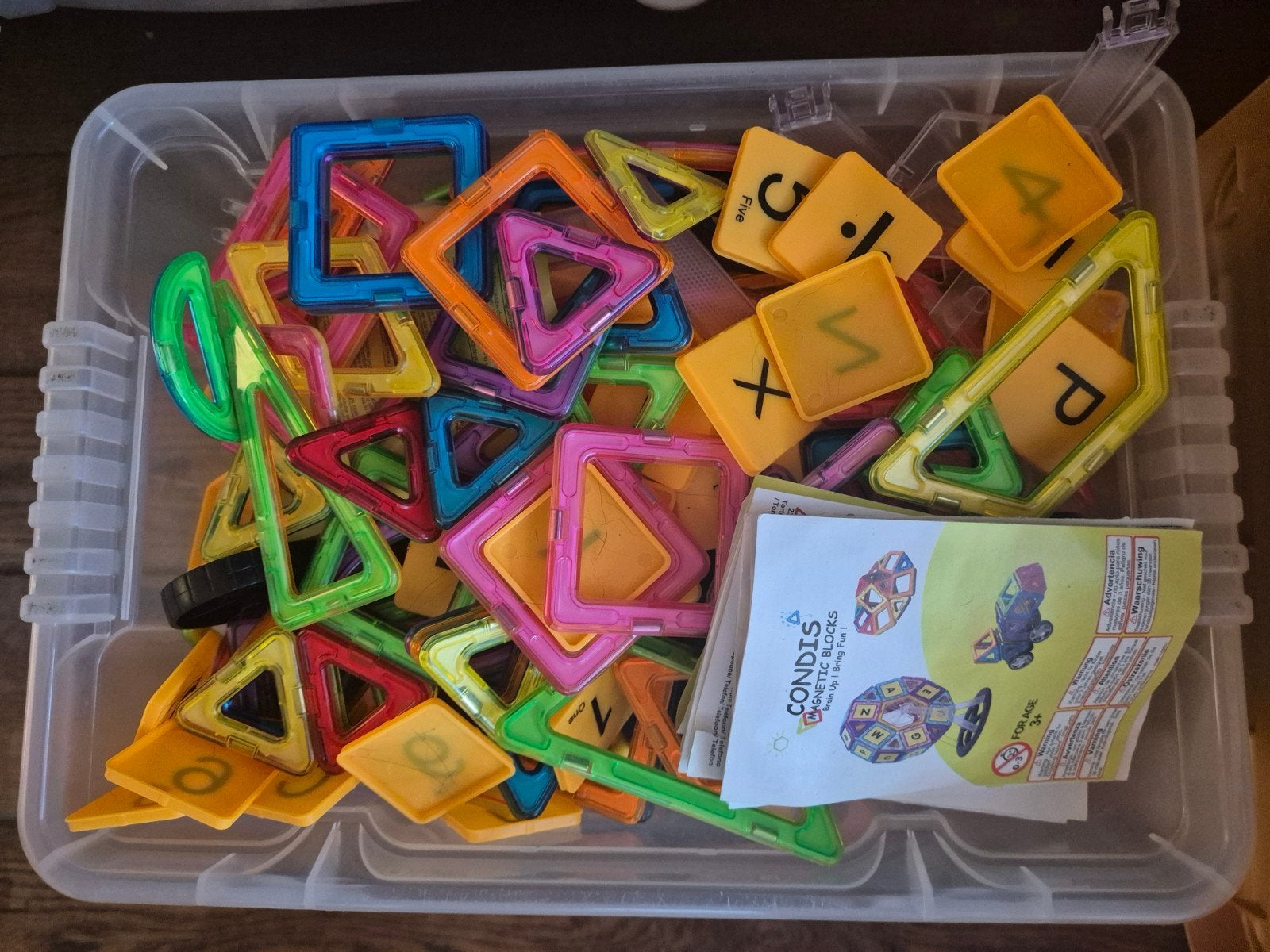 Condis Magnetische Bouwblokken - Magnatiles, Ophalen, Gebruikt, Overige merken