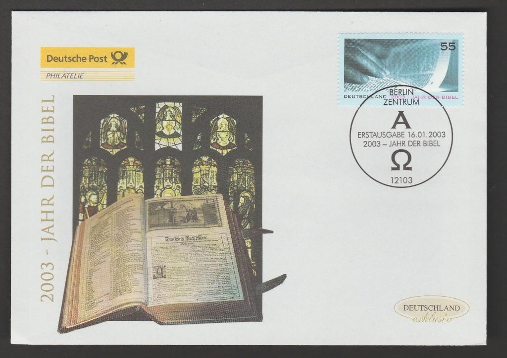 Duitsland - FDC Michelnr 2312 - jaar van de Bijbel, Verzenden, 1990 tot heden, Postfris
