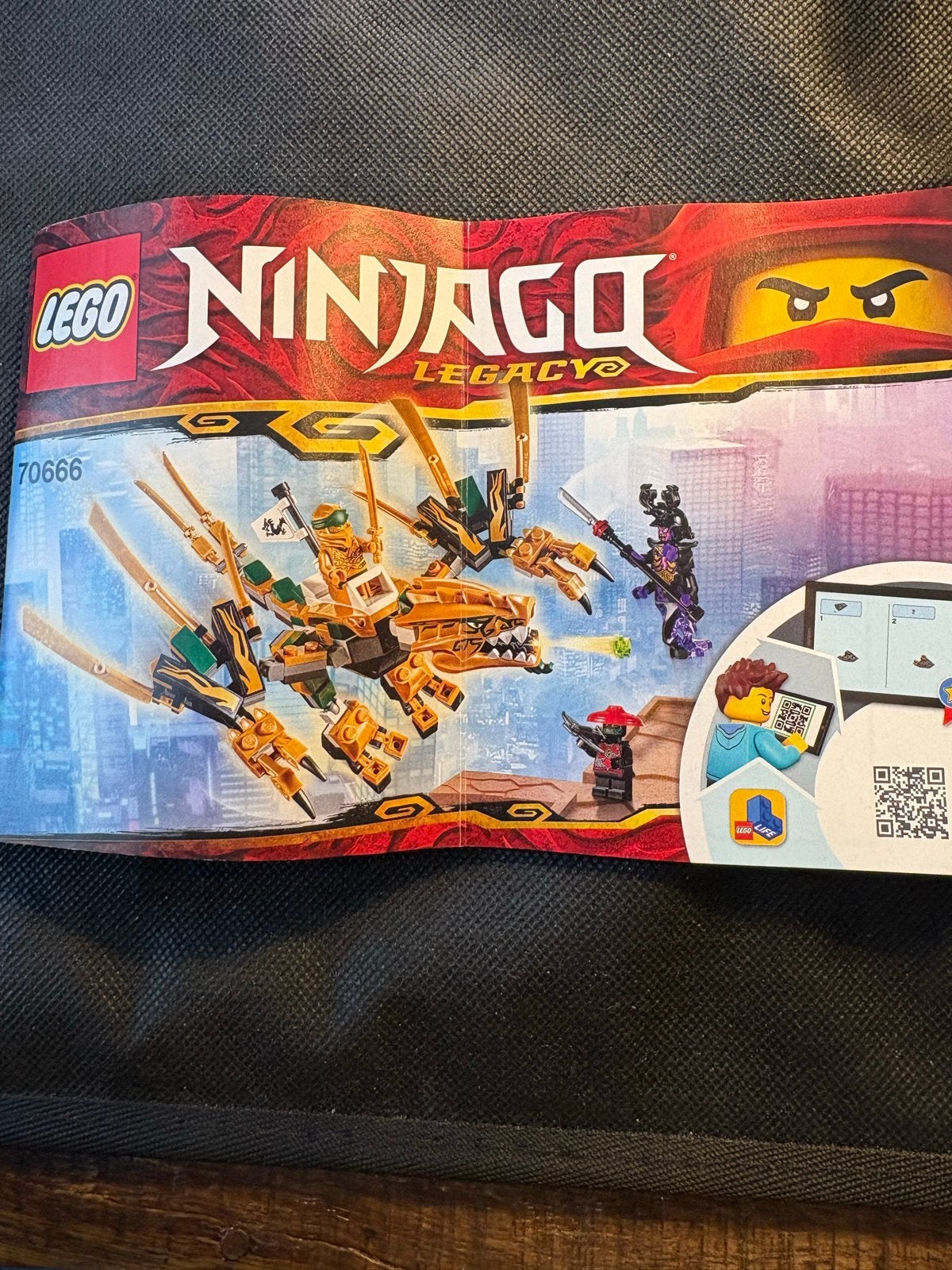 LEGO Ninjago Legacy Gouden Draak & Kai's Vuur Draak, Ophalen of Verzenden, Zo goed als nieuw
