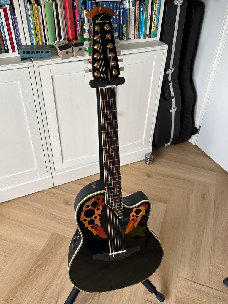 Ovation Custom Elite C2058AX 12 string, Ophalen, Zo goed als nieuw, Western- of Steelstringgitaar, Met koffer