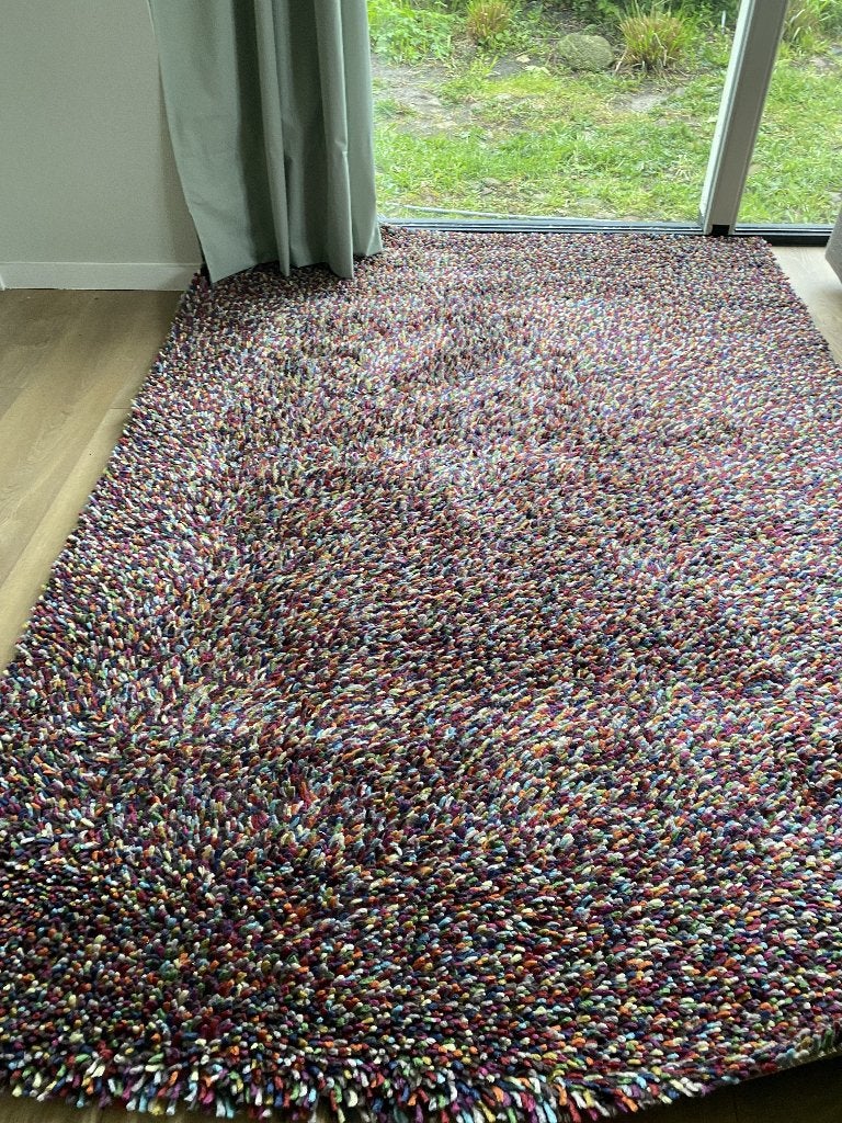 kleurrijk vloerkleed, Ophalen, Gebruikt, 150 tot 200 cm, 200 cm of meer