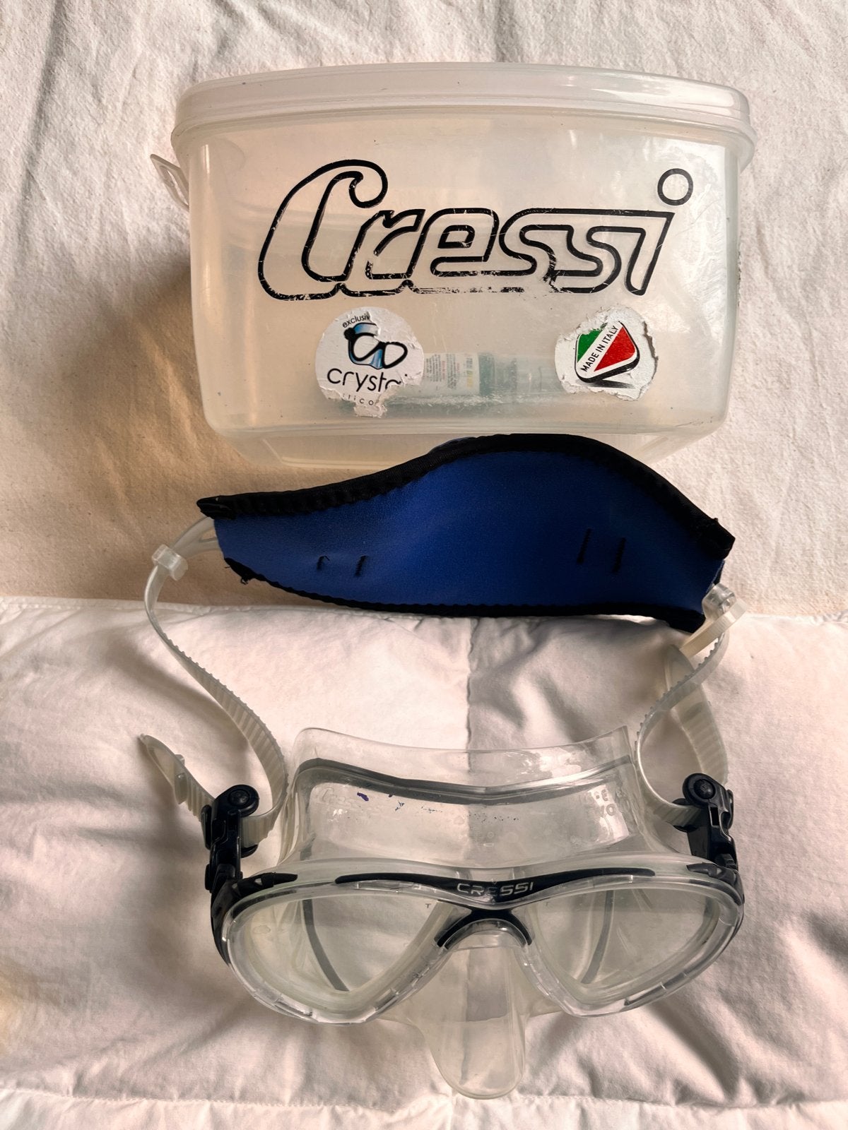 Cressi duikbrillen - Big Eyes en Excel, Ophalen of Verzenden, Gebruikt, Duikbril of Snorkel