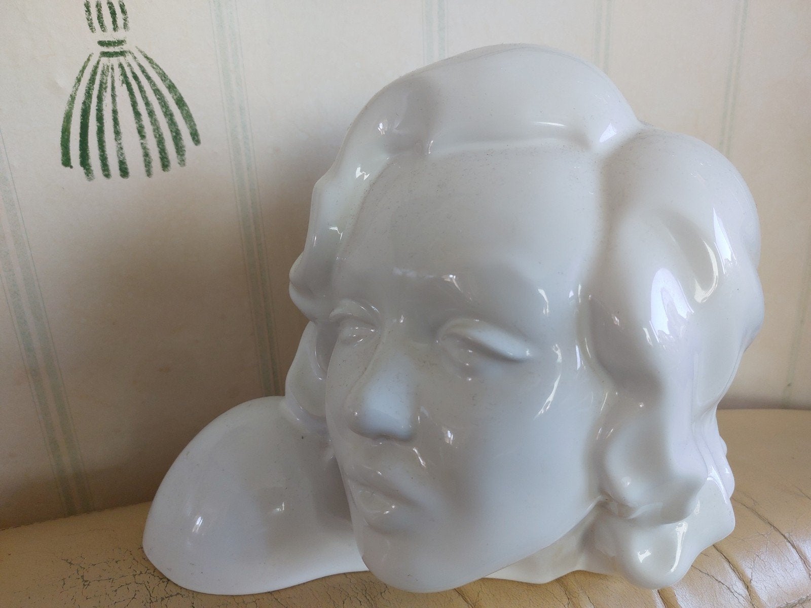 Vintage Marilyn Monroe Buste - Wit Keramiek, Buste, Ophalen of Verzenden, 20 - 50 cm, Gemerkt
