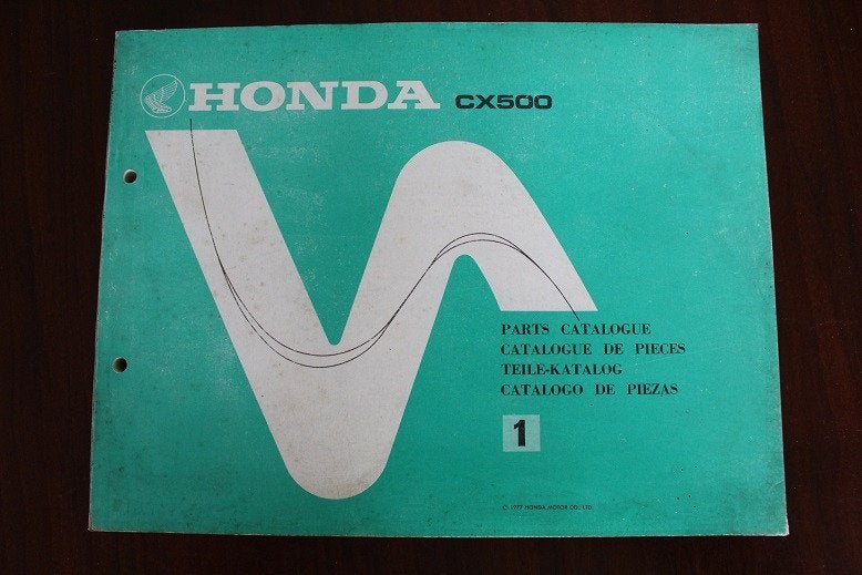 Honda CX500 1977 motorcycle parts catalogue teile katalog, Motoren, Ophalen of Verzenden, Honda