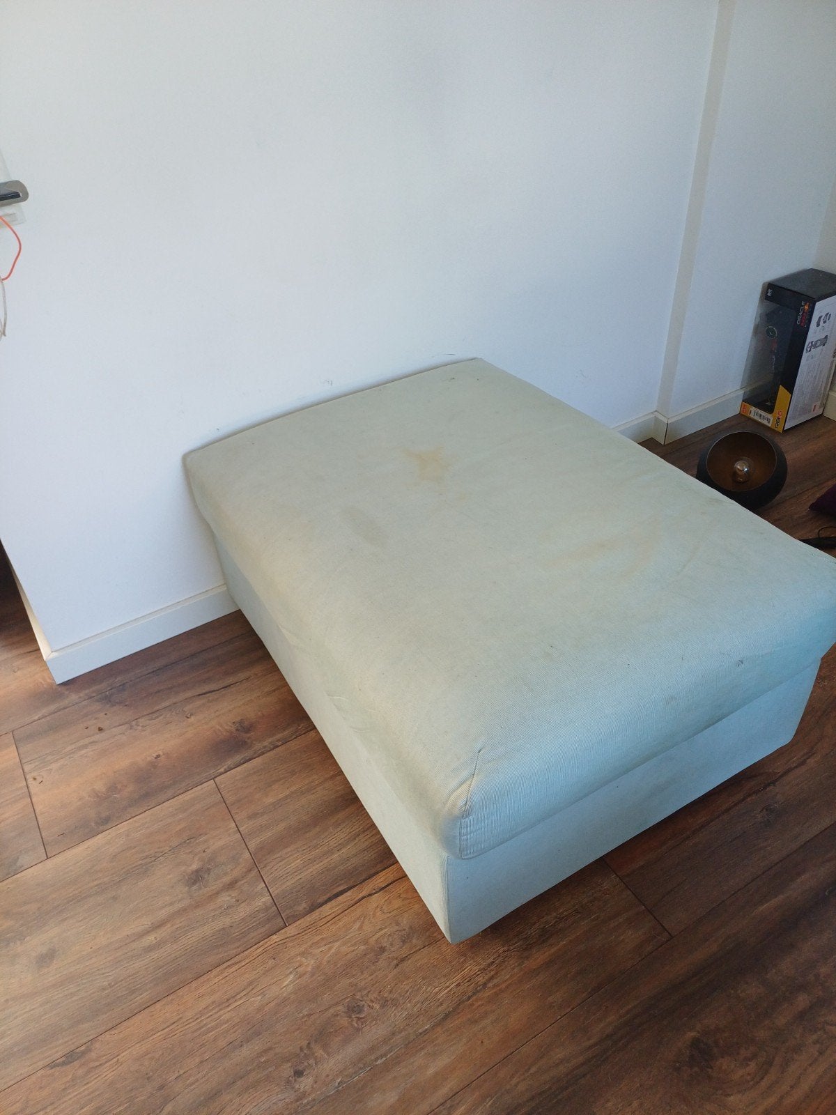 Ikea Vimle voetenbank, Ophalen, 75 tot 100 cm, Zo goed als nieuw, Rechthoekig