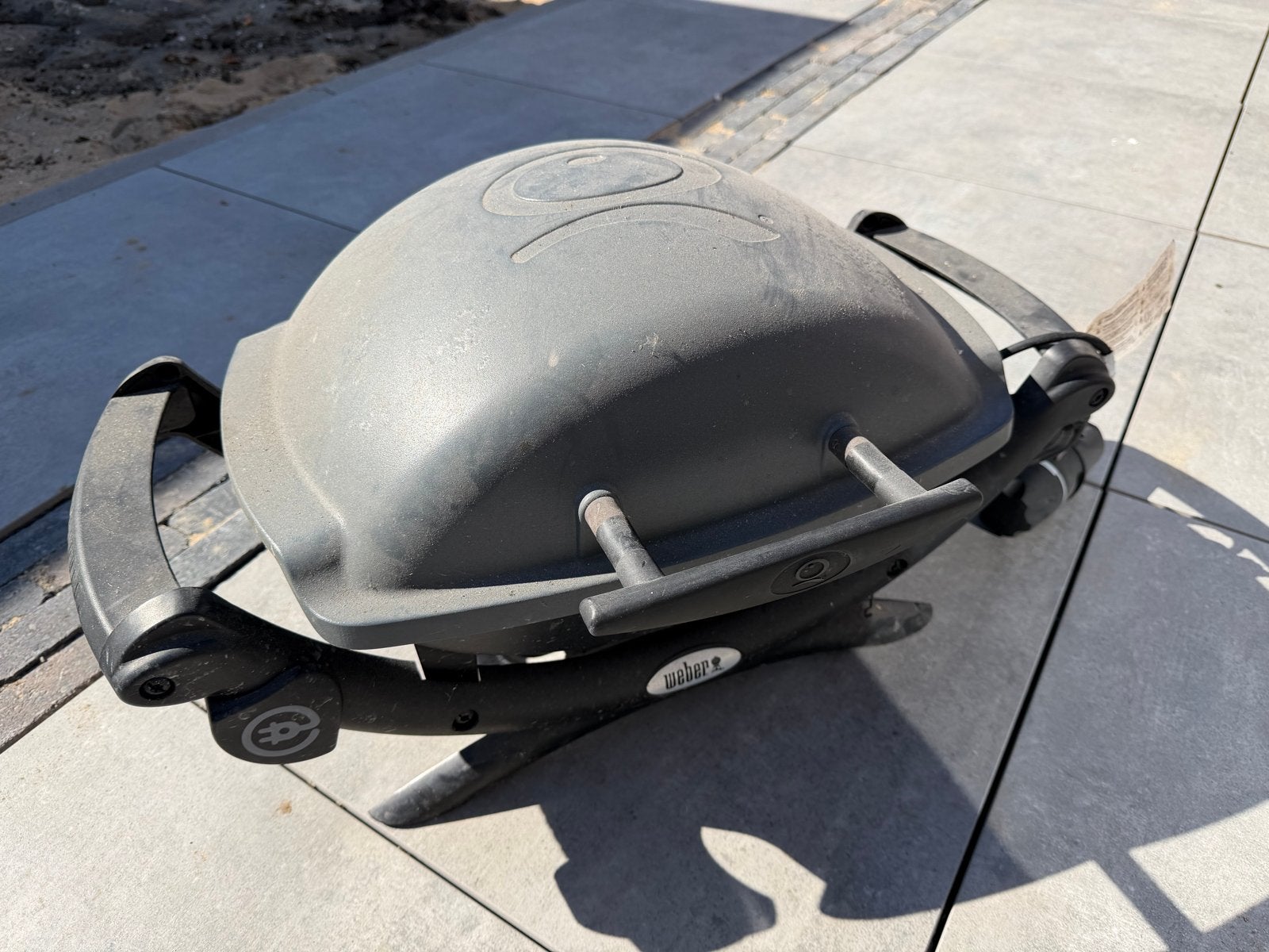 Weber elektrische bbq, Tuin en Terras, Ophalen, Gebruikt